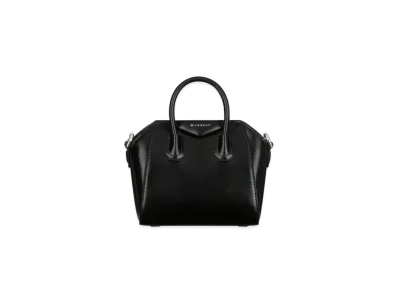 GIVENCHY Micro Antigona Bag In Box Leather "Black"