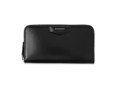 GIVENCHY Round Zipper Long Wallet "Black"