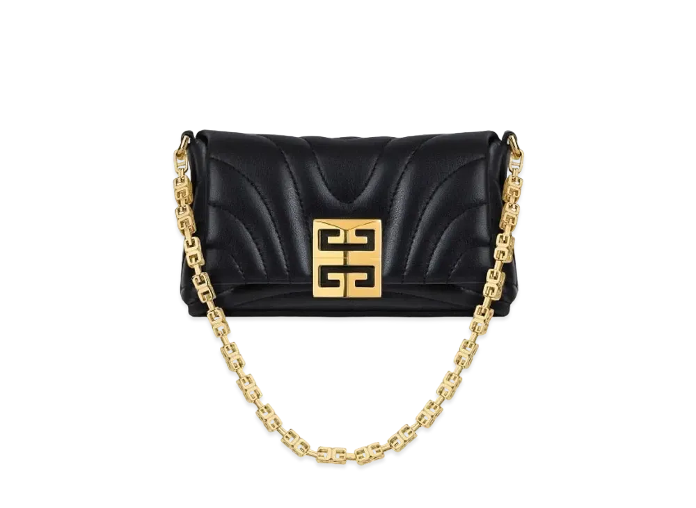 GIVENCHY Micro 4G Soft Bag In Quilted Leather "Black"