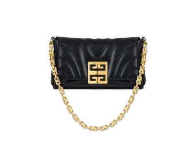 GIVENCHY Micro 4G Soft Bag In Quilted Leather "Black"