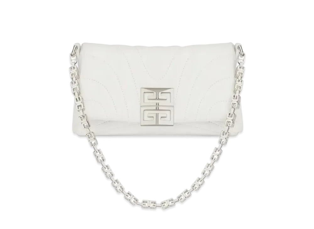 GIVENCHY Micro 4G Soft Bag In Quilted Leather "Ivory"