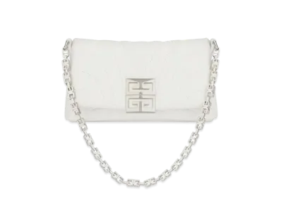GIVENCHY Micro 4G Soft Bag In Quilted Leather "Ivory"