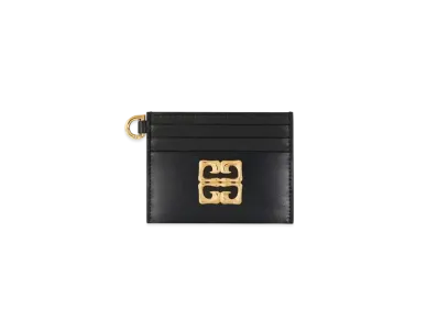 GIVENCHY 4G Liquid Card Holder In Box Leather "Black"