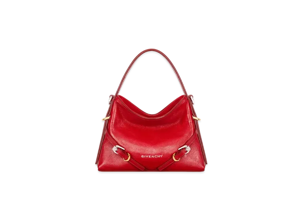 GIVENCHY Nano Voyou Bag in Leather "Vermillon/Red"