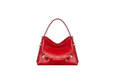 GIVENCHY Nano Voyou Bag in Leather "Vermillon/Red"