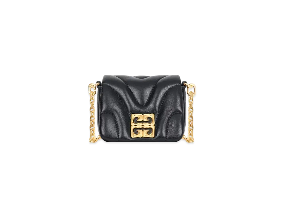 GIVENCHY Micro 4G Liquid Bag In Quilted Nappa Leather "Black"