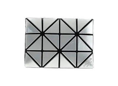 BAO BAO ISSEY MIYAKE Women's Prism Card Holder "Silver"