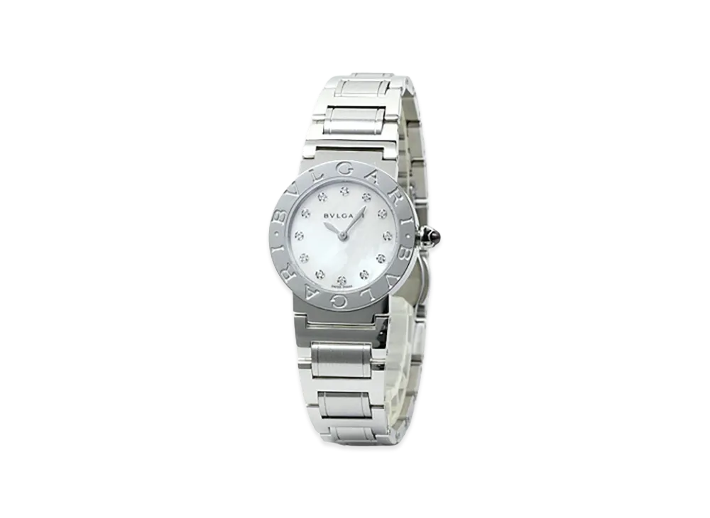 BVLGARI Women's Bvlgari Bvlgari "Silver/White Shell"