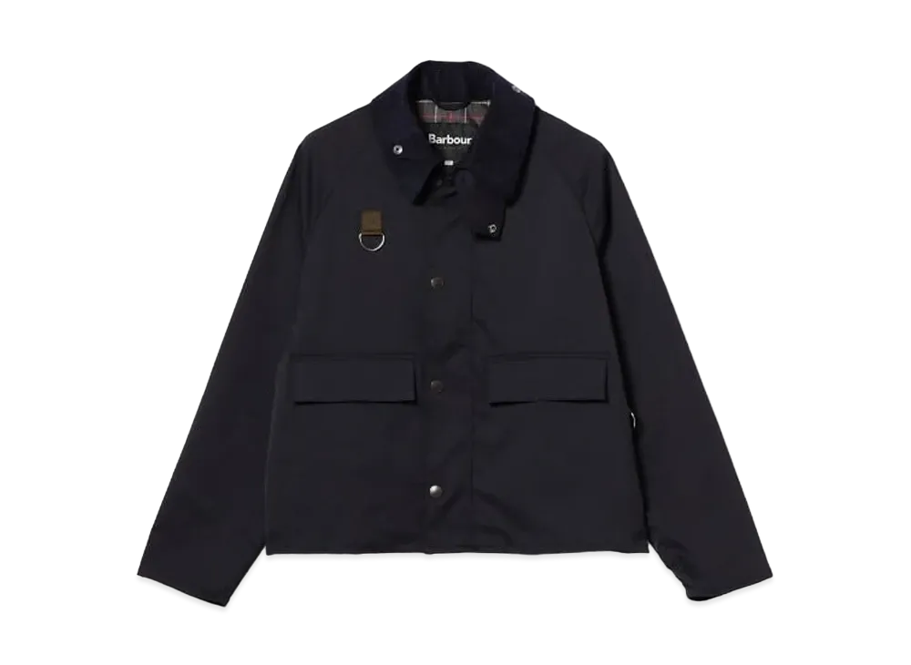 Barbour x BEAMS F SPEY Mix Fabric Stretch Twil Short Blouson "Navy"