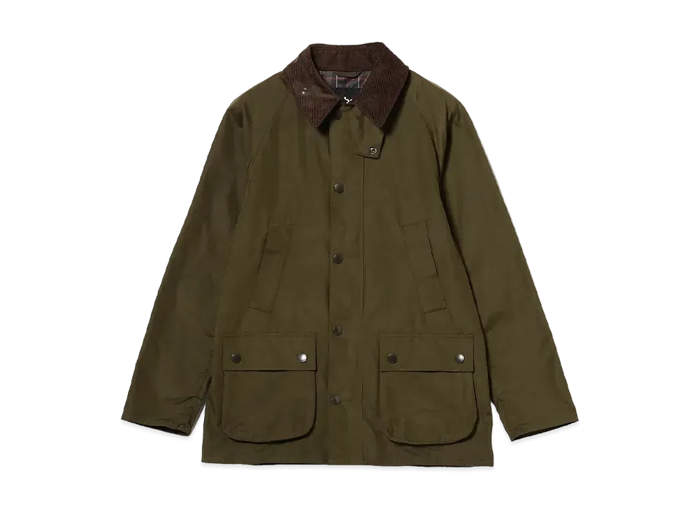 Barbour x BEAMS F Bedale SL Peach Skin Jacket "Sage"
