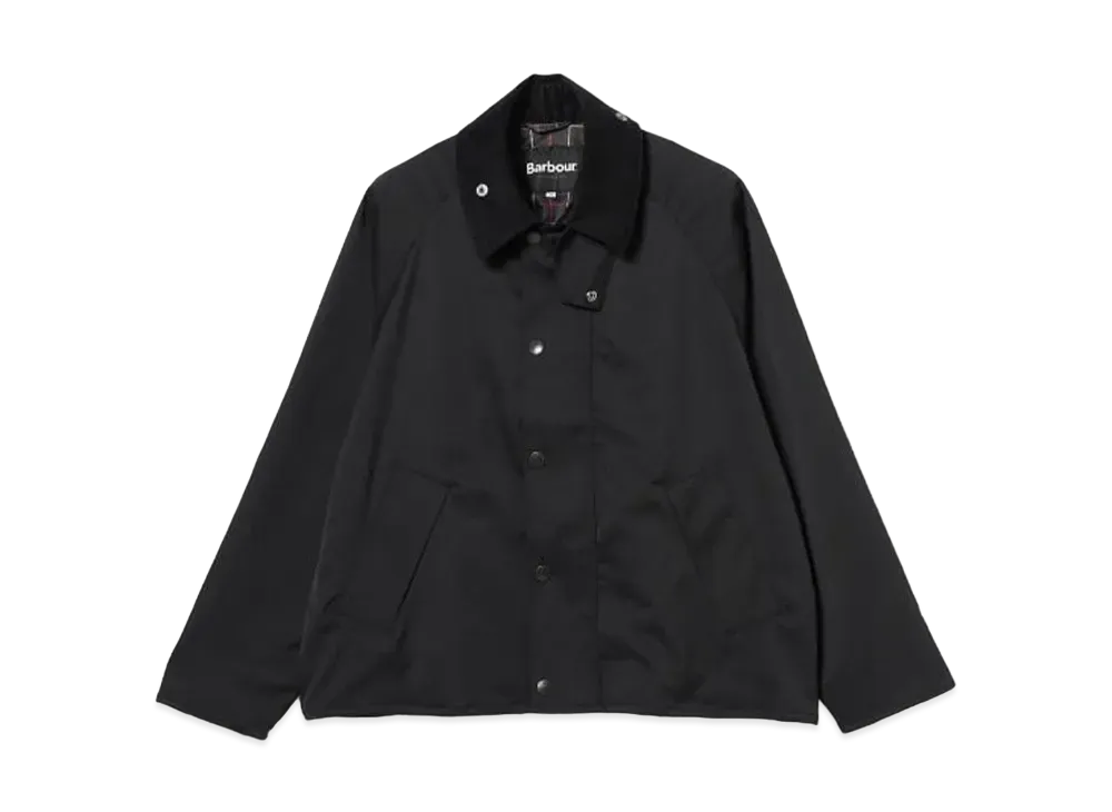 Barbour x BEAMS F Transport Jacket Mix Fabric Stretch Twill Jacket "Black"