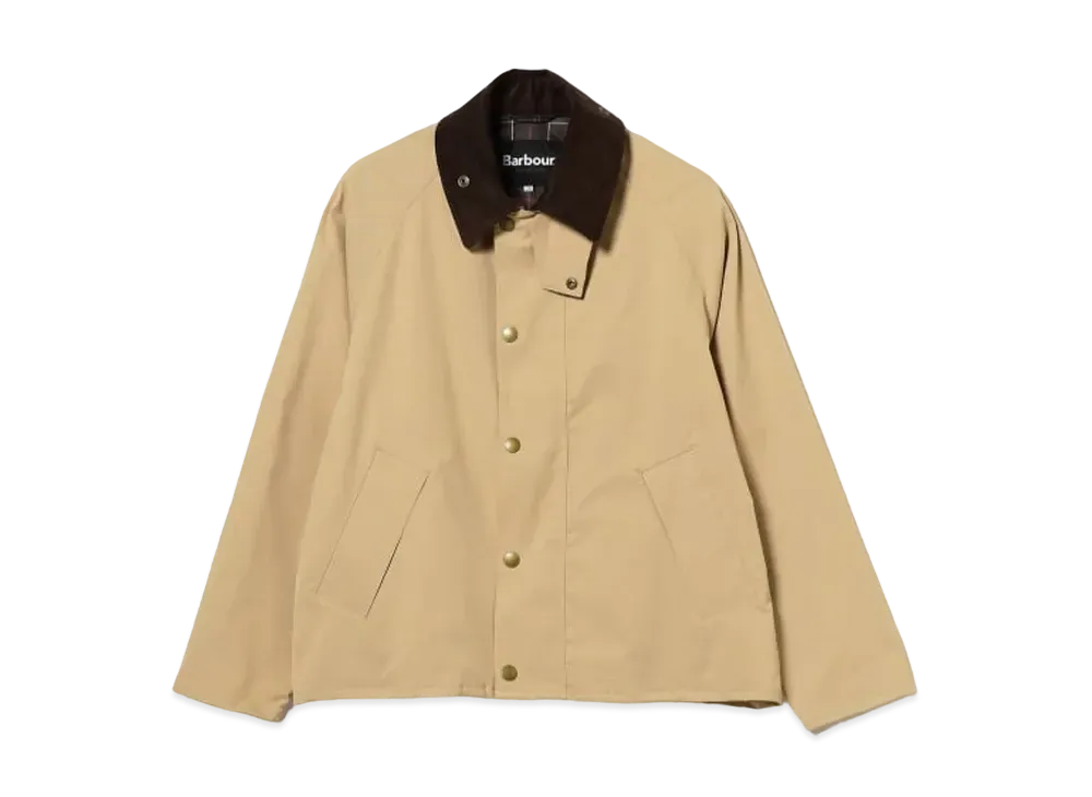 Barbour x BEAMS F Transport Jacket Mix Fabric Stretch Twill Jacket "Tan"