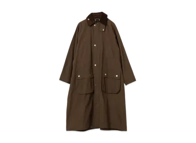 Barbour x BEAMS BOY Balvenie Long Jacket "Olive"