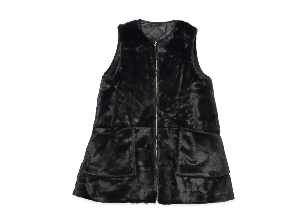 Barbour x BEAMS BOY Liner Vest New "Black"