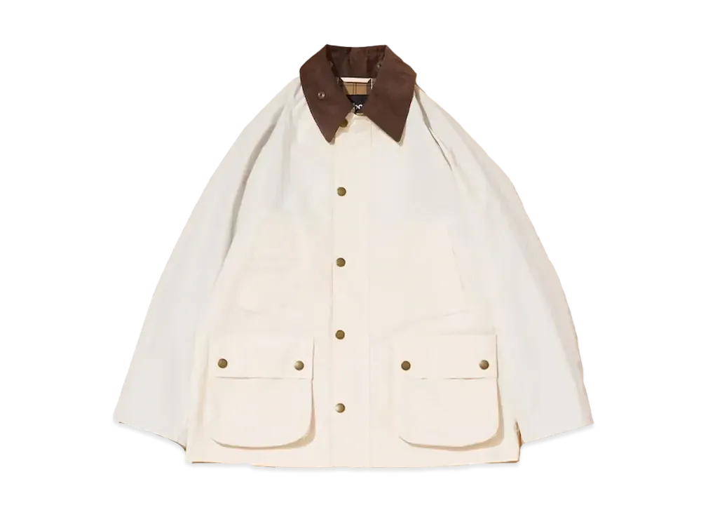 Barbour Classic Bedale OS Sleeve Nylon "Off White"