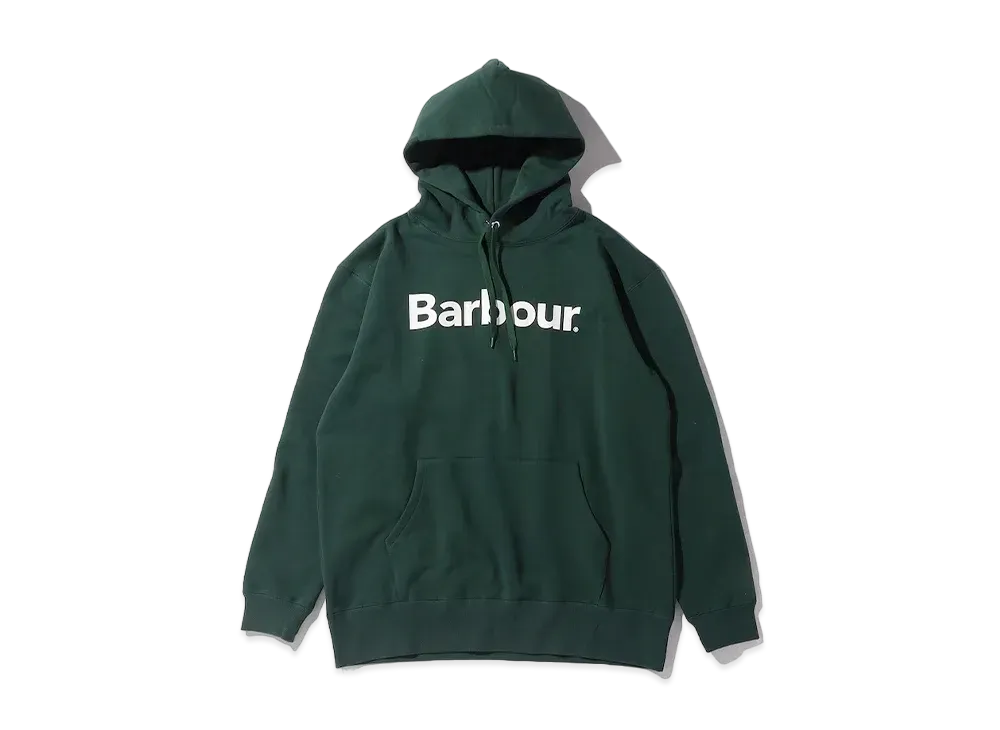 Barbour Front Logo Long Sleeve Hoodie "Green"