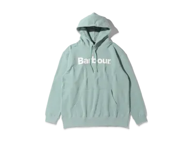 Barbour Front Logo Long Sleeve Hoodie "Sax Blue"