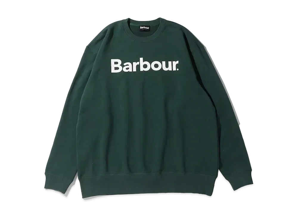 Barbour Front Logo Long Sleeve Crew Neck Sweat "Green"