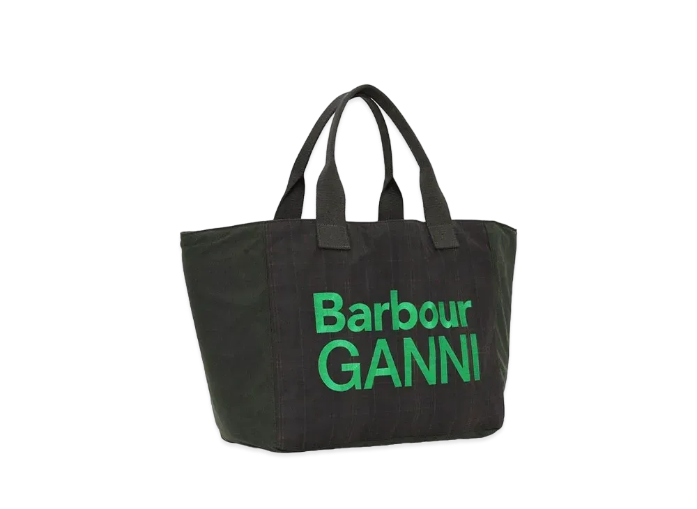 Barbour x GANNI Wax Tote "Black"