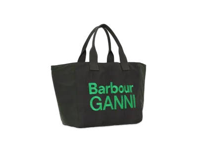 Barbour x GANNI Wax Tote "Black"
