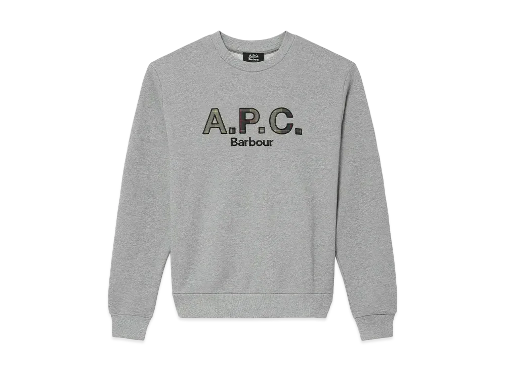 Barbour x A.P.C. Classic Logo Sweatshirt "Gray"