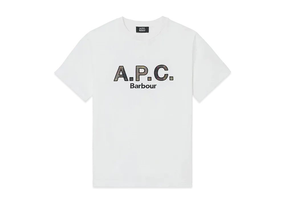 Barbour x A.P.C. Classic Logo Tee "White"