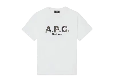 Barbour x A.P.C. Classic Logo Tee "White"
