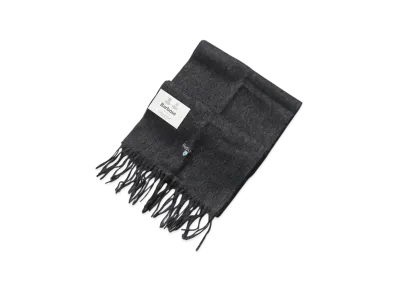 Barbour Plain Lambswool Scarf Solid "Charcoal"