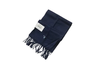 Barbour Plain Lambswool Scarf Solid "Navy"