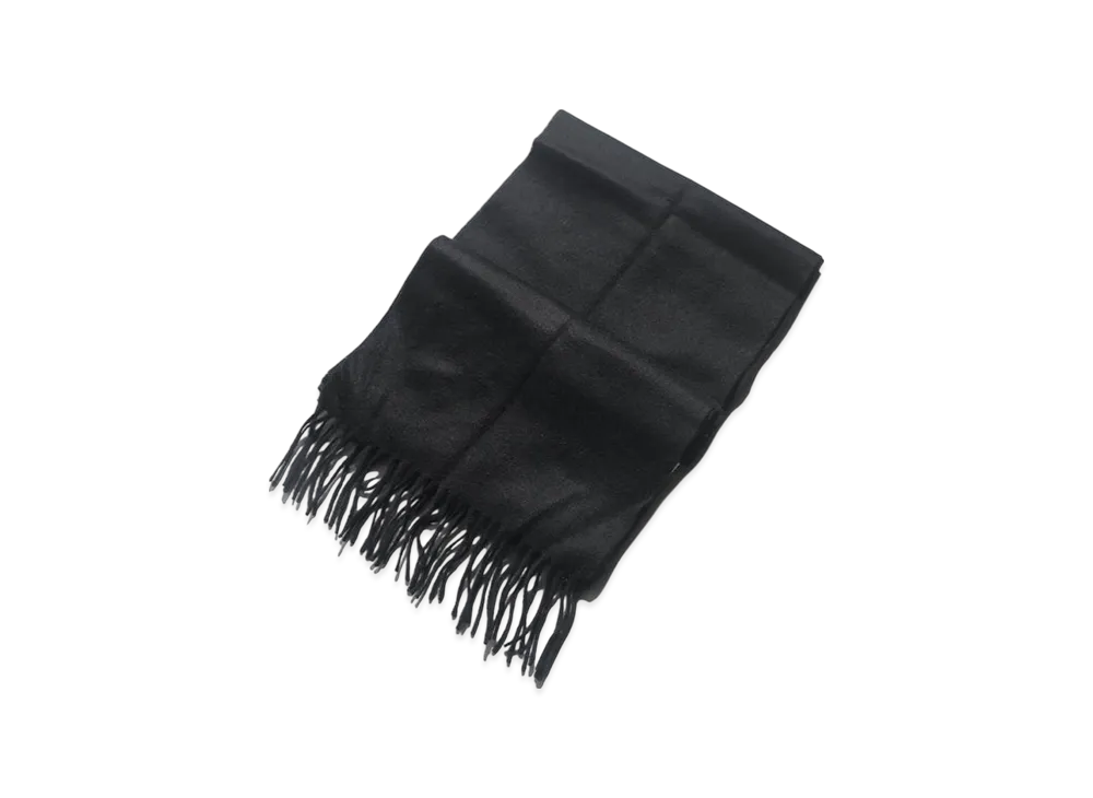 Barbour Plain Lambswool Scarf Solid "Black"
