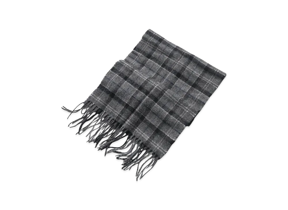 Barbour Tartan Lambswool Scarf Check "Black/Grey Tartan"