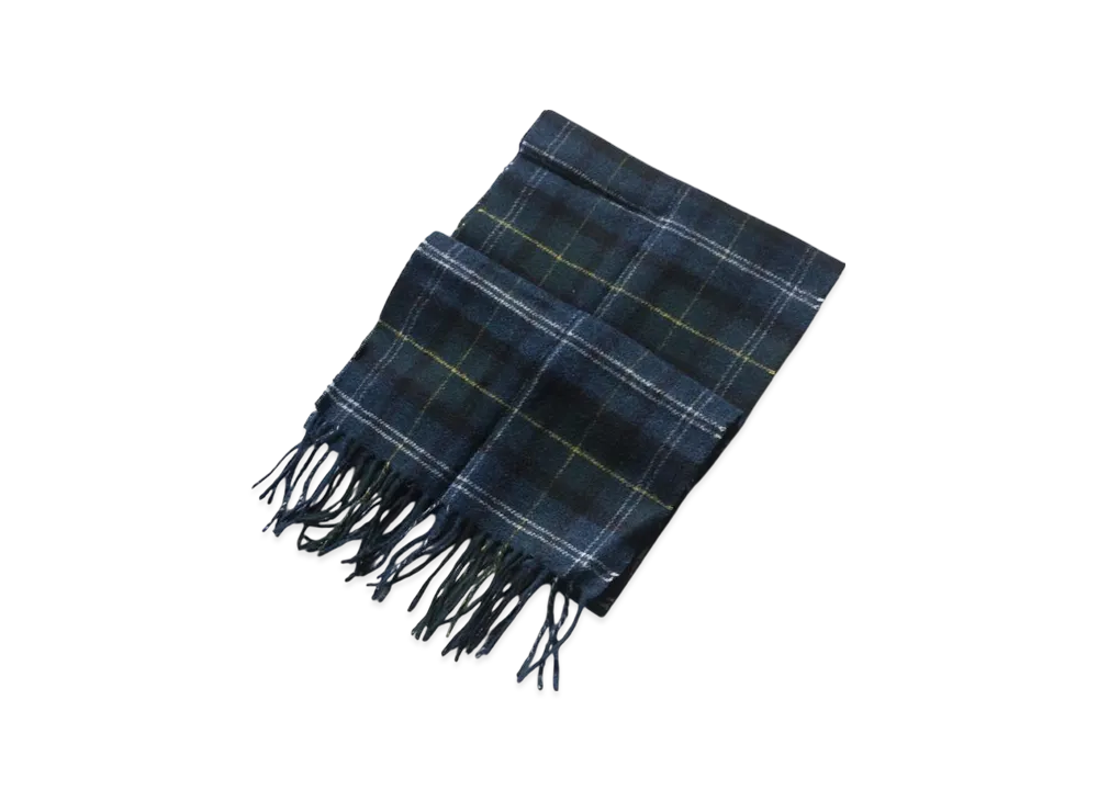 Barbour Tartan Lambswool Scarf Check "Seaweed"