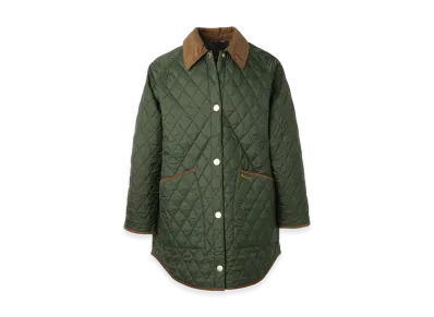 Barbour 30th Anniversary Oversized Liddesdale Quilted Jacket, Size 10 "Olive"