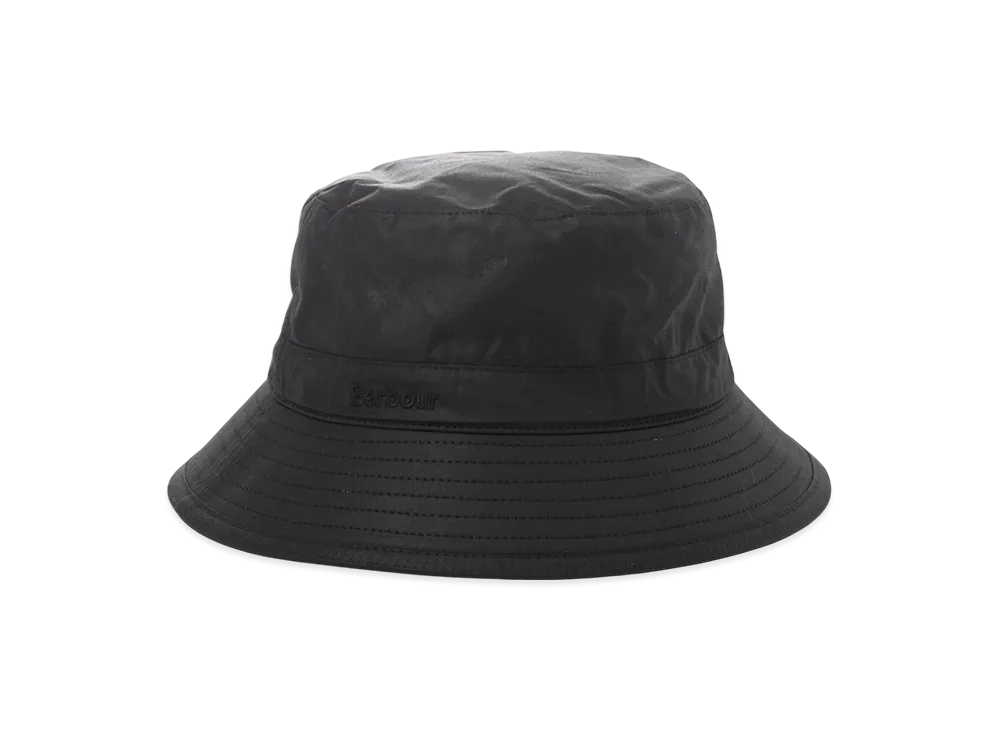 Barbour Wax Sports Bucket Hat "Black"