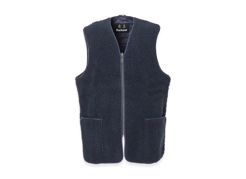 Barbour Berber Reversible Liner Vest "Navy"