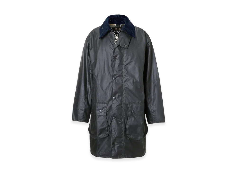 Barbour Border Wax Jacket "Navy"