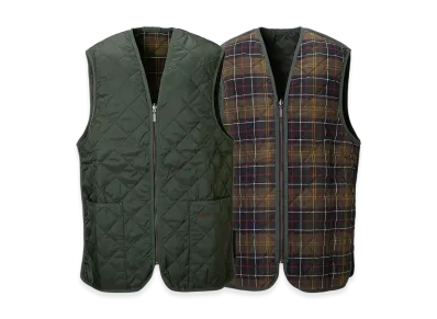 Barbour Quilted Waistcoat / Zip-In Padded Vest "Olive"