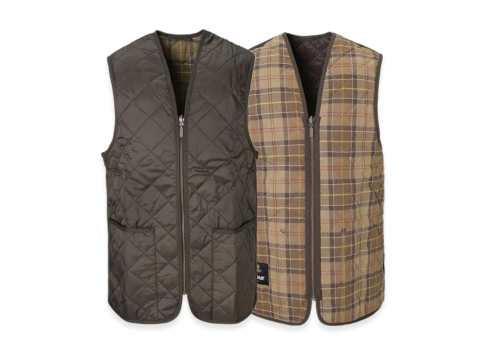 Barbour Quilted Waistcoat / Zip-In Padded Vest "Rustic/Muted"