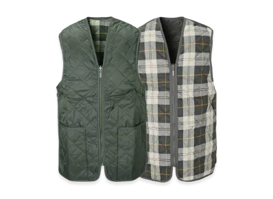 Barbour Quilted Waistcoat / Zip-In Padded Vest "Olive/Ancient"
