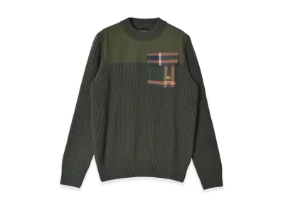 Barbour Bxb Reg Knit Crew Sweater "Olive"