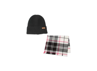 Barbour Beanie&Scarf Giftset "Hot Pink Monochrome"