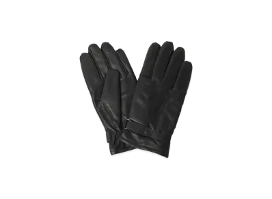 Barbour Burn Lthr Utility Glv "Black"