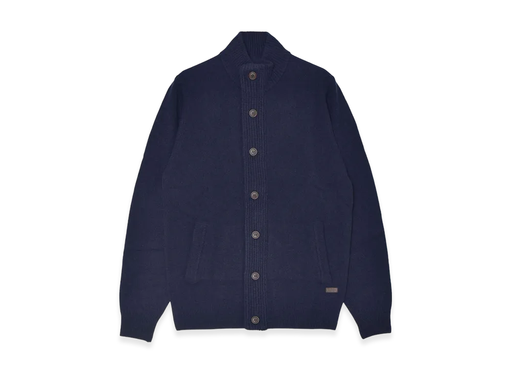 Barbour Ess Patch Zip Knit Jumper "Navy"