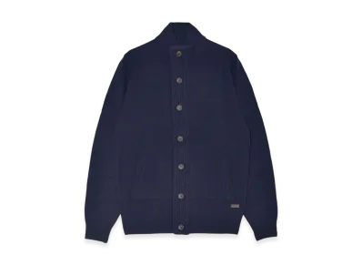 Barbour Ess Patch Zip Knit Jumper "Navy"