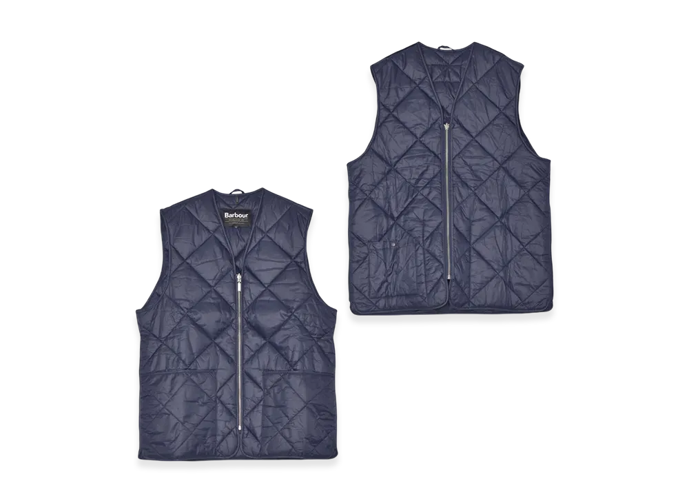 Barbour Large Box Quilt Liner "Classic Navy"