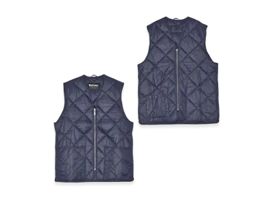 Barbour Large Box Quilt Liner "Classic Navy"