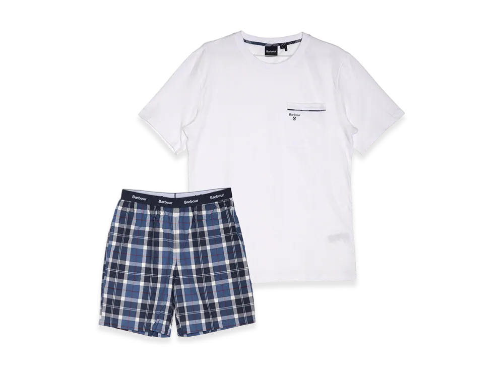 Barbour Bailes S/S Pajama Set "Summer Navy Tartan"