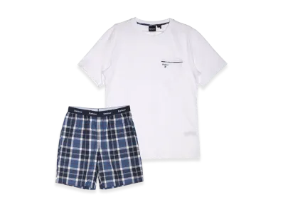 Barbour Bailes S/S Pajama Set "Summer Navy Tartan"