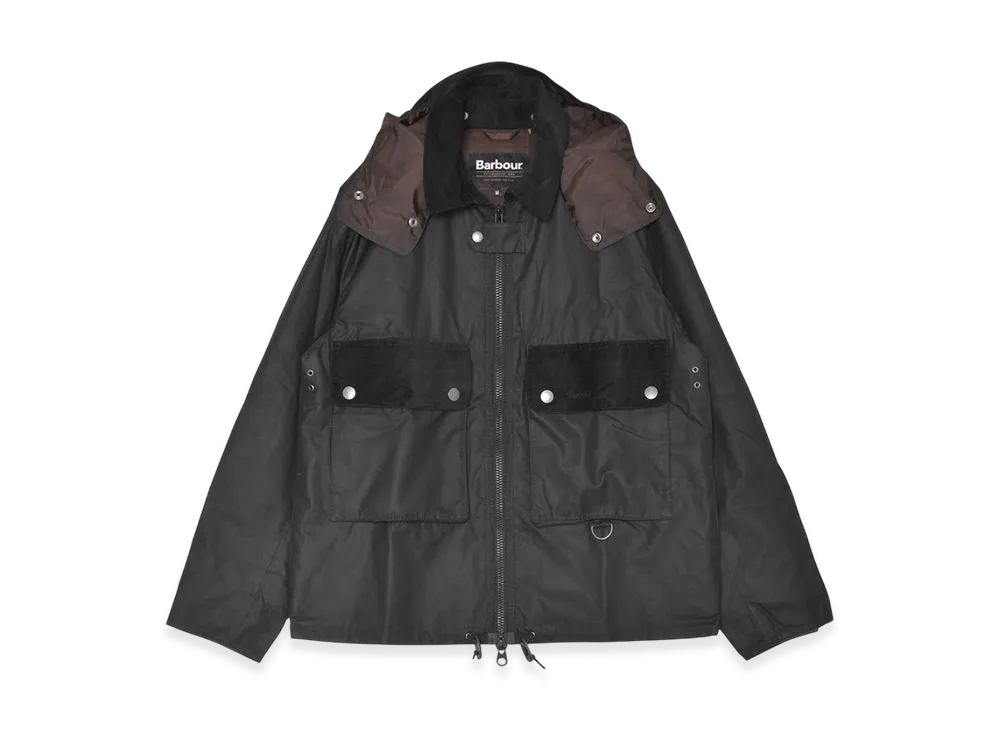 Barbour Re-Eng Durham Spey Wax Jkt "Classic Black"
