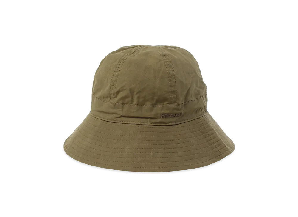 Barbour Port 6 Panel Bucket Hat "Dusky Green"